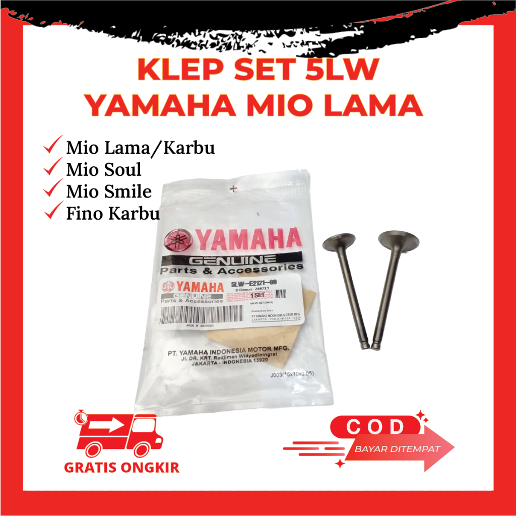 Klep Set motor Yamaha Mio Karbu, Mio Smile, Mio Soul Kode 5LW