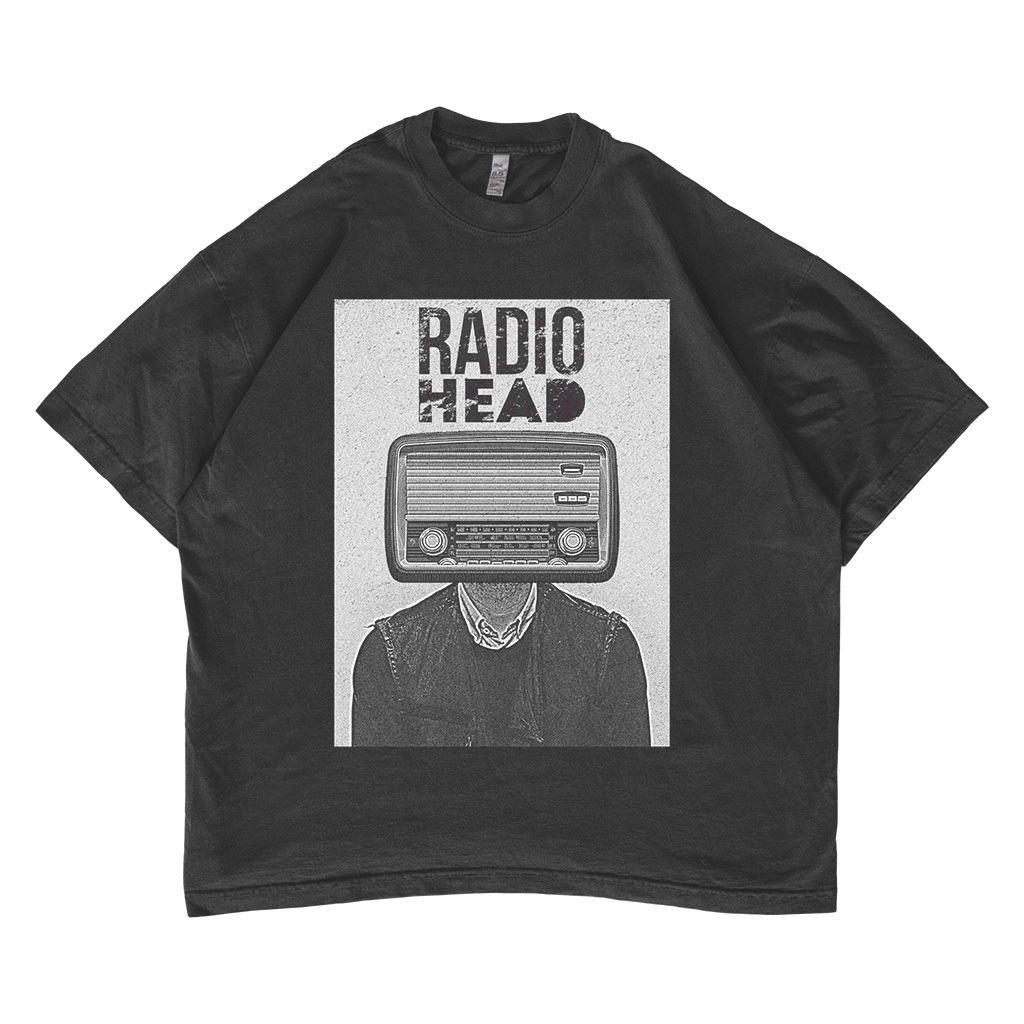Kaos Band Radiohead Oversized T-shirt Vintage
