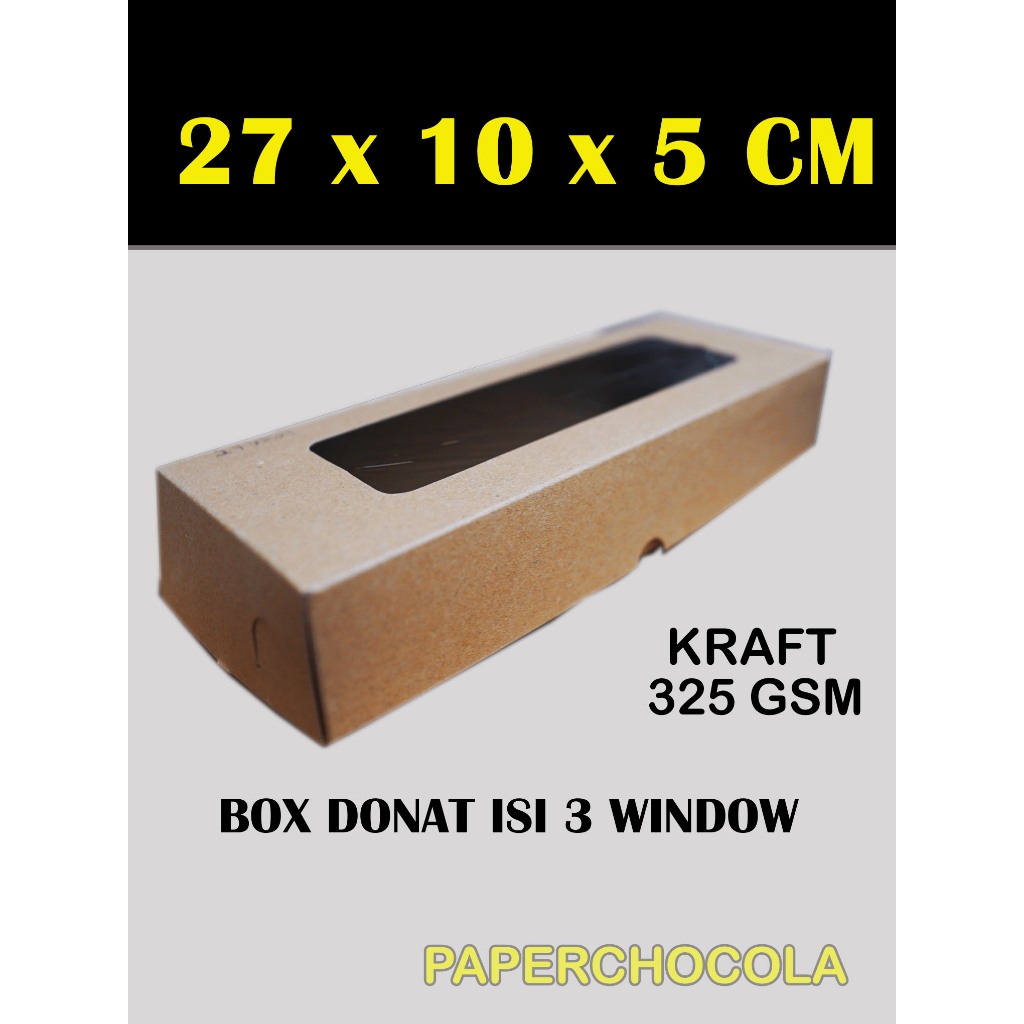 

BOX DONUT ISI 3 LAMINASI WINDOW / DUS BROWNIES