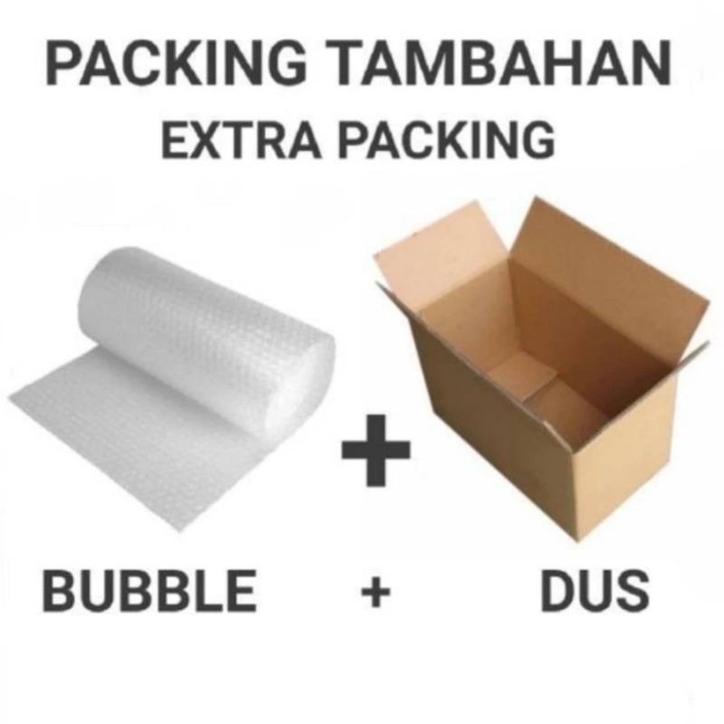 

Extra packing bubble dan dus lebih aman