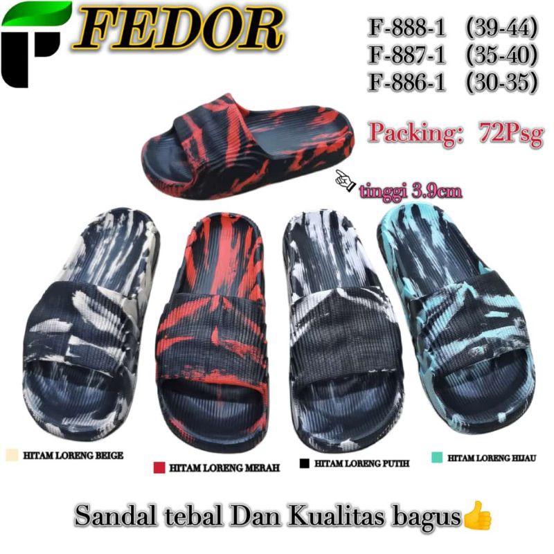 sandal slop adilette sandal selop 30/41 sandal selop anak dan remaja cowok laki laki motip