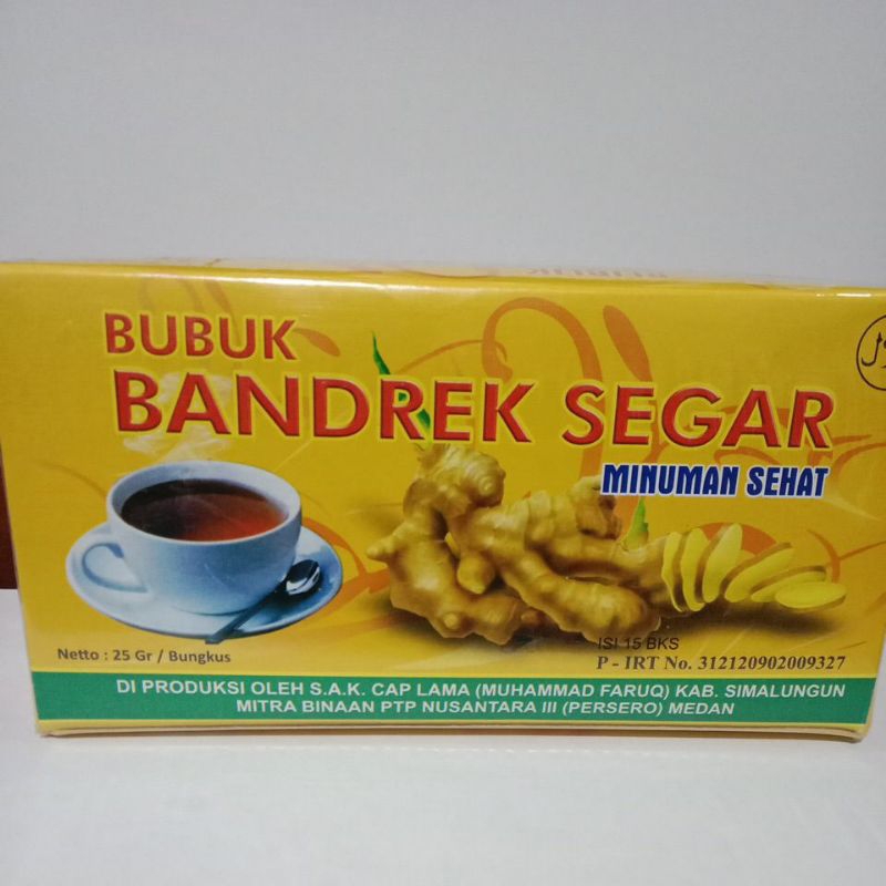 

Bubuk Bandrek Segar Bandrek Medan Isi 15 Bungkus