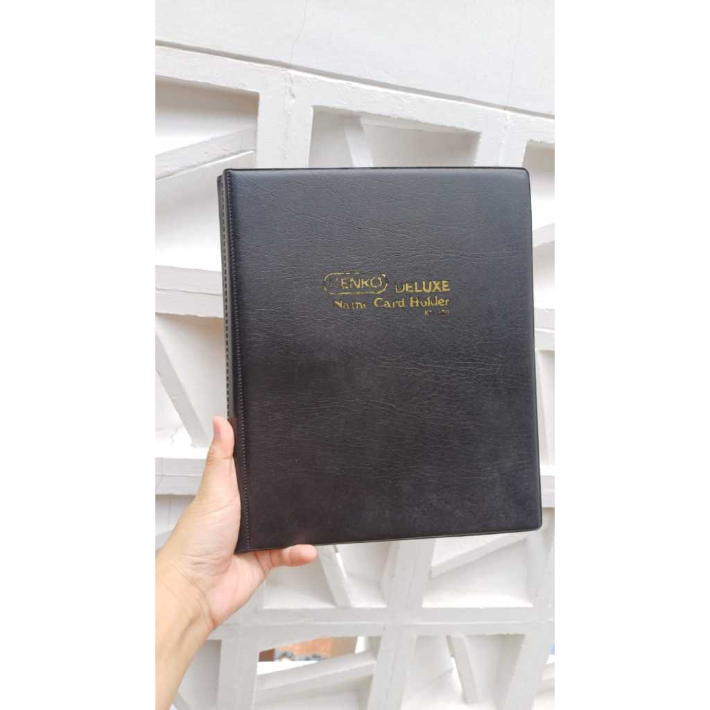 

Tempat kartu nama name card holder organizer 320 slot hitam black mulus like new