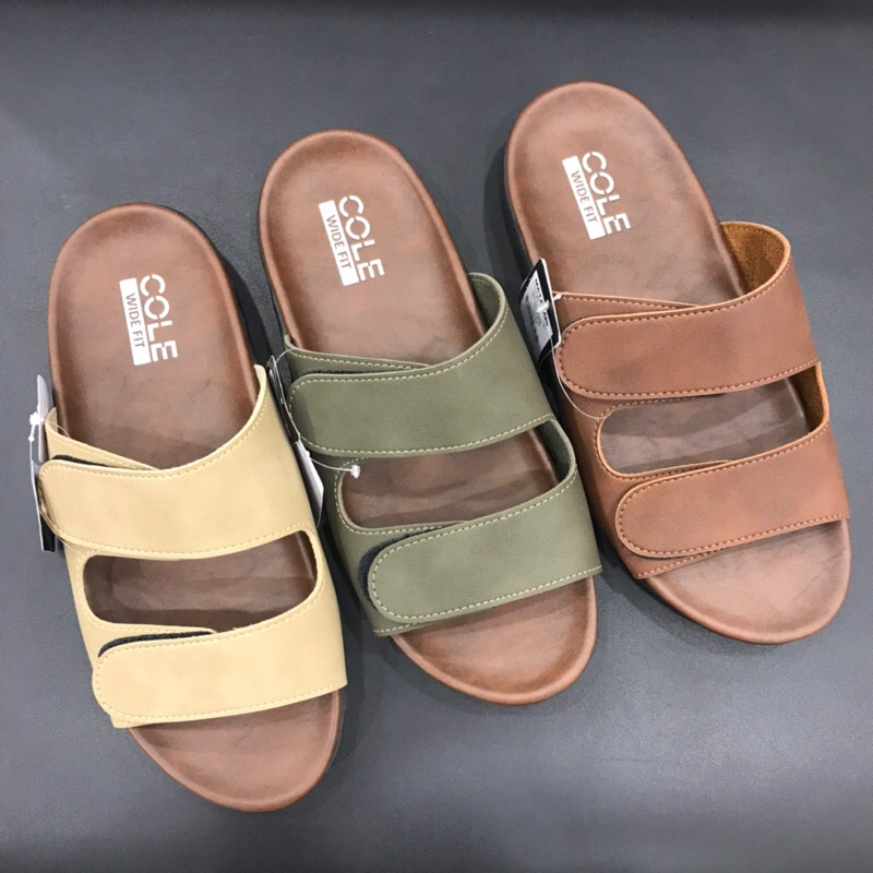 Cole Sandal Selop Pria | Sandal Selop Cole Two Strap super comfort | Cole Wide Fit