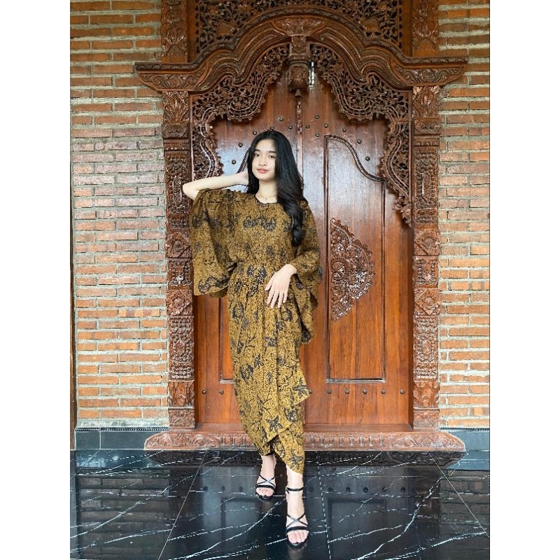 setelan lilit batik/setelan wanita/baju setelan wanita