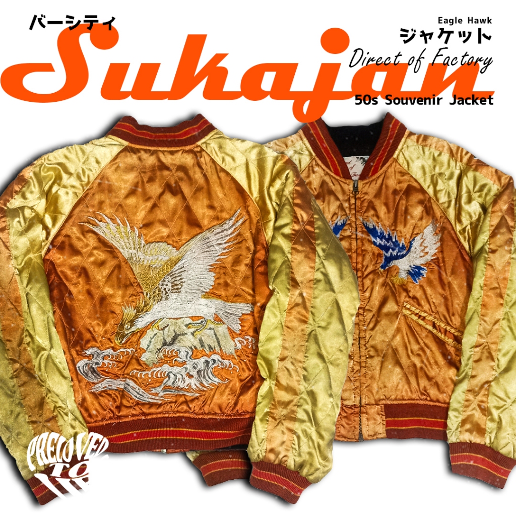 Souvenir Jacket Sukajan Eagle Hawk Namitaka