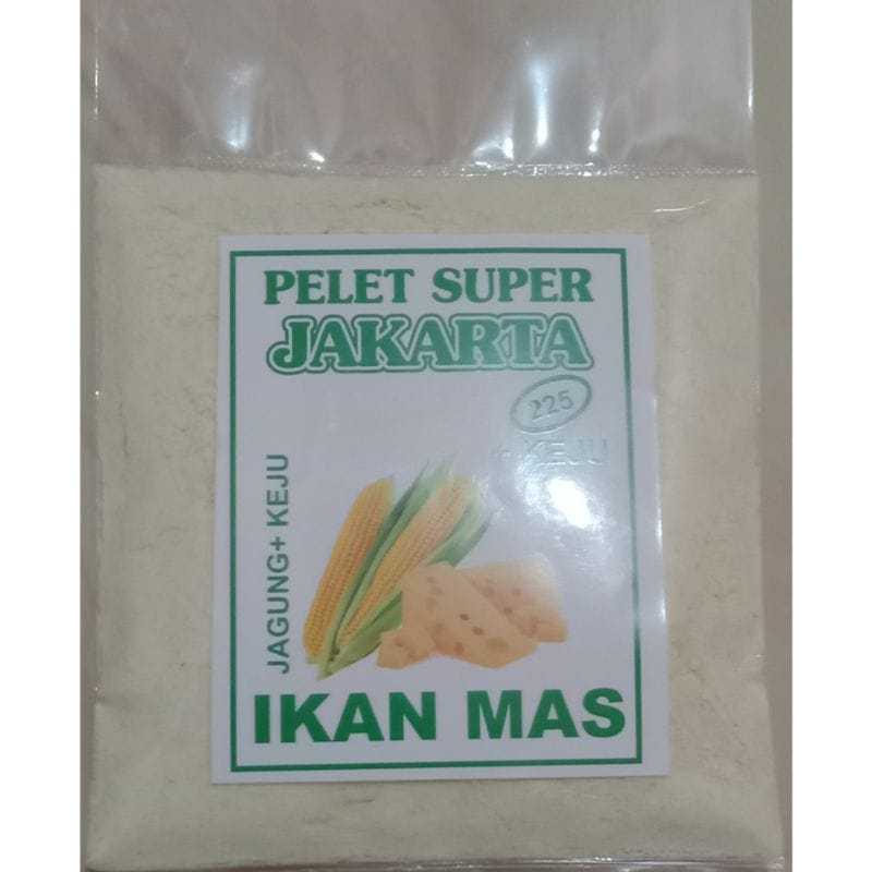 PELET SUPER JAKARTA 225 AROMA JAGUNG KEJU//UMPAN PUTIH//UMPAN IKAN MAS//UMPAN TEPUNG TULANG//UMPAN T