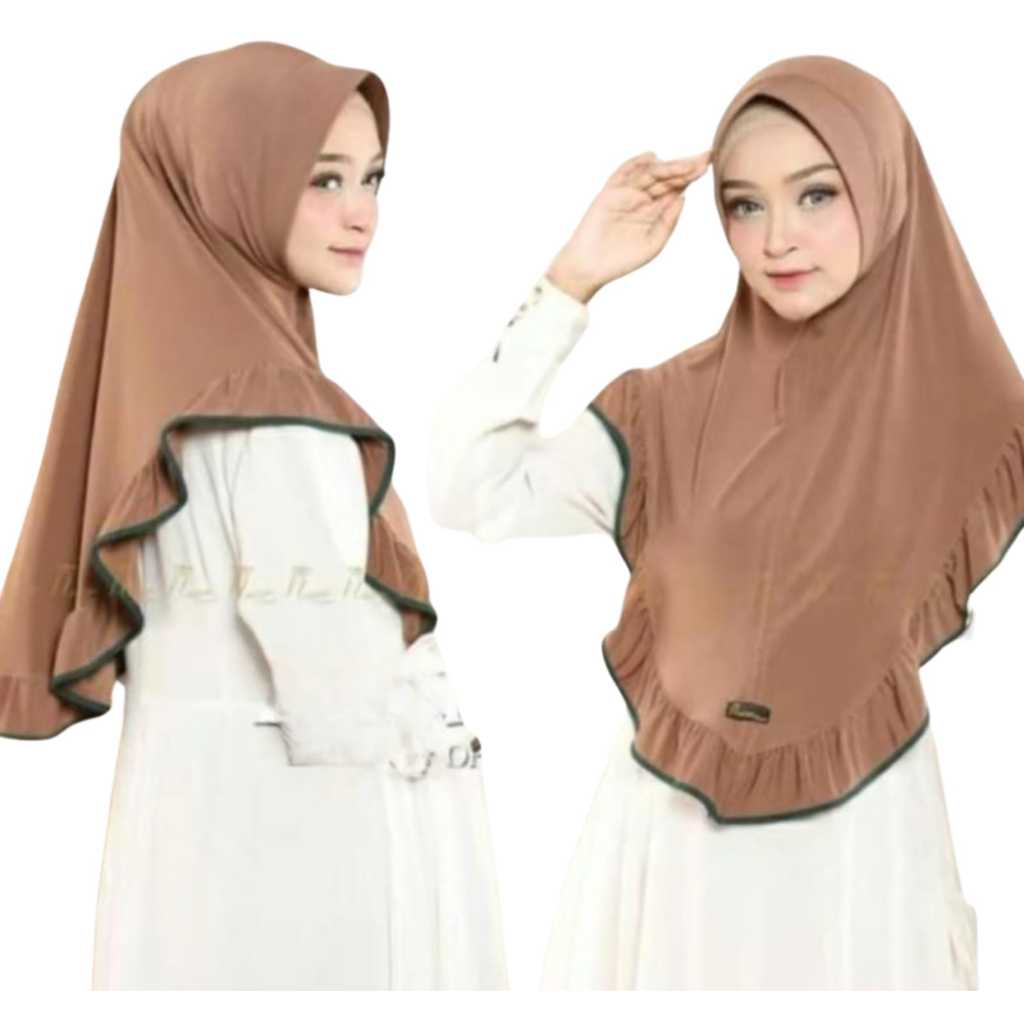 PROMO Hijab instan terbaru 2024 jilbab bergo jumbo syar'i kerudung instan sekolahan hijab kenan.
