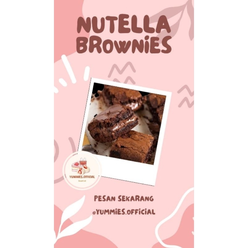 

NUTELLA BROWNIES