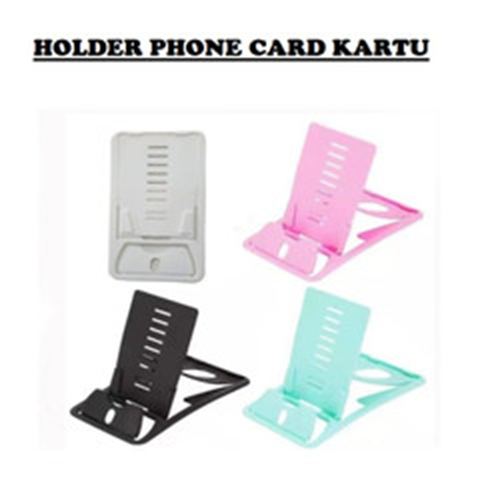 Holder Hp Meja Card Phone Mini Universal Stand Handphone Kecil Tipis