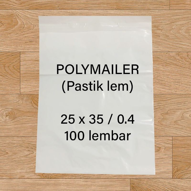 Plastik Polymailer Putih Susu 25x35 cm 100 lembar