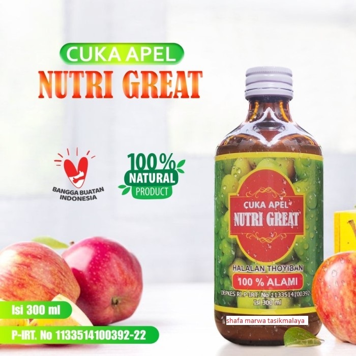 

CUKA APEL NUTRI GREAT 300ML