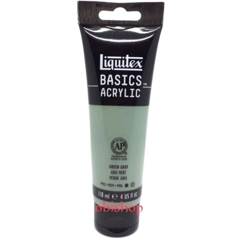 

Cat Akrilik Liquitex Basics Acrylic Colour 118 ml Green Gray