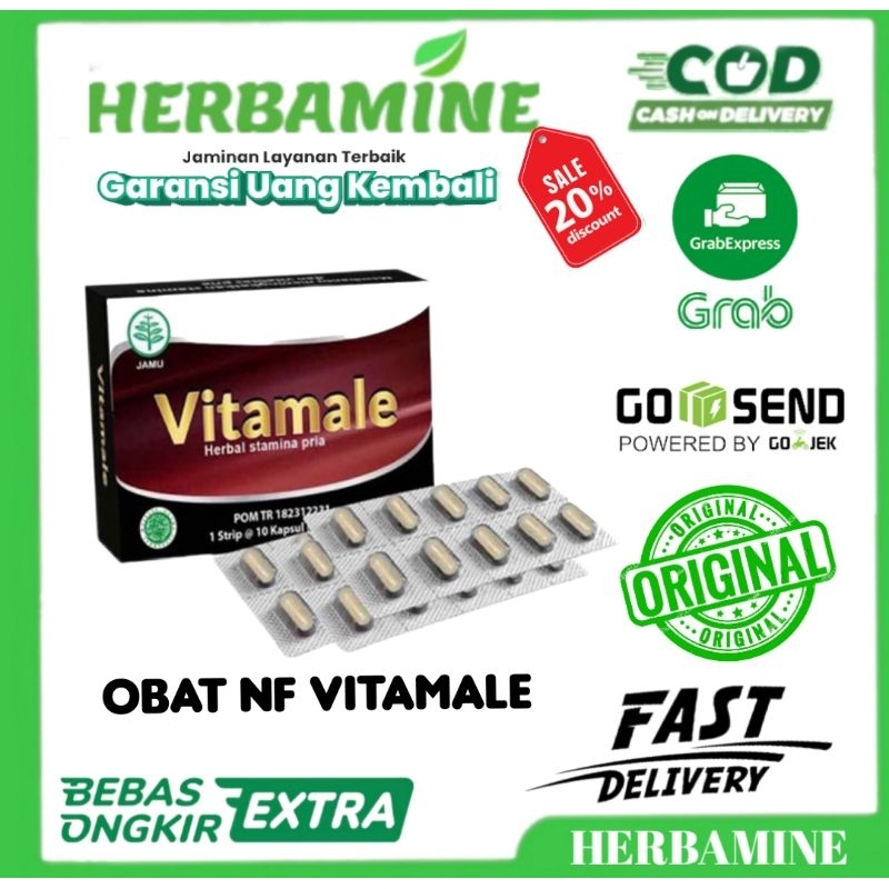 NF VITAMALEE HWI OBAT HERBAL 1 KOTAK ISI 10 CAPSULE ASLI ORIGINAL OBAT STAMINA PRIA