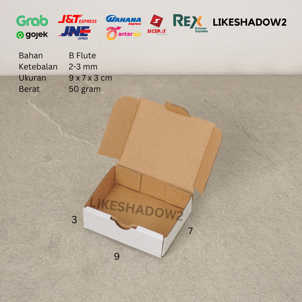 

Pizza Box/ 9x7x3 cm/ 9 x 7 x 3 cm/ Kardus Packing / Dus Packaging / Kotak Karton Brownies Kue Makanan