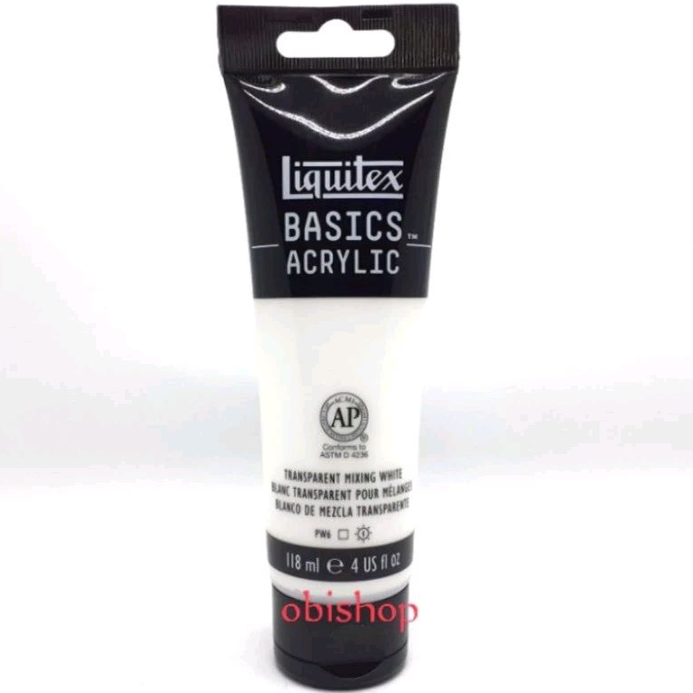 

Cat Akrilik Liquitex Basics Acrylic Colour 118 ml Transparent Mixing White