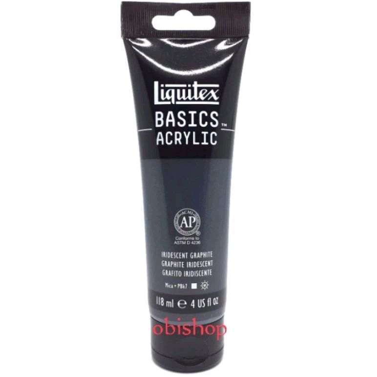 

Cat Akrilik Liquitex Basics Acrylic Colour 118 ml Iridescent Graphite