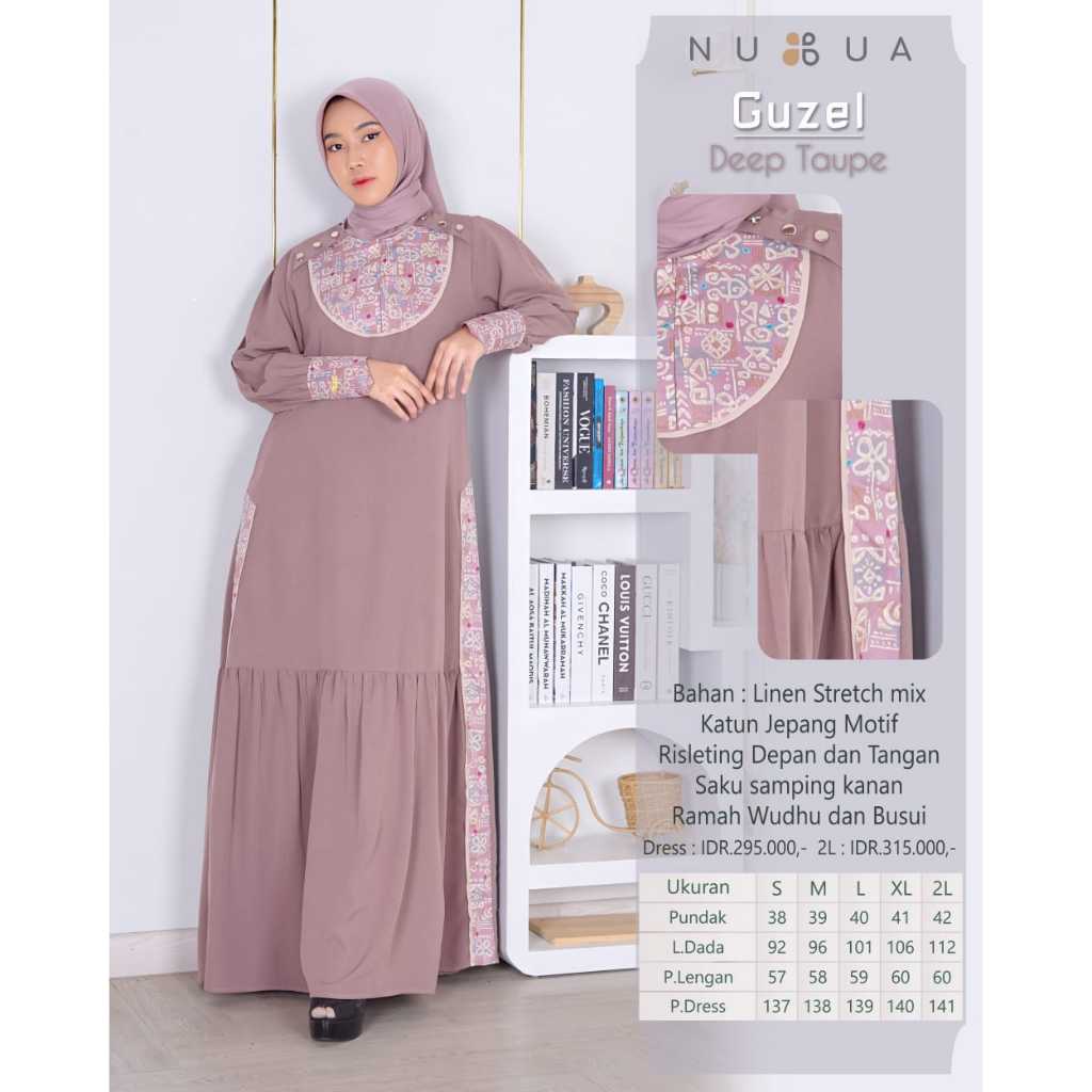 Gamis Muslimah Guzel Dress By Nubua -  Dress Muslim Fashion Terbaru