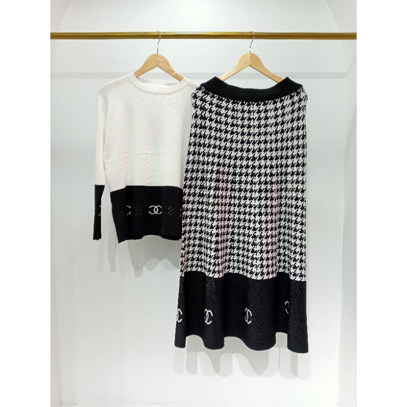 Setelan Baju - Rok | Bahan Rajut Import