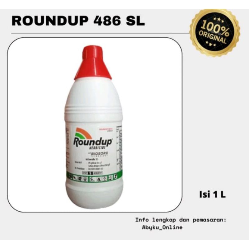 Herbisida Roundap 1 Liter 100% Original Pembasmi Rumput Sampai Akar