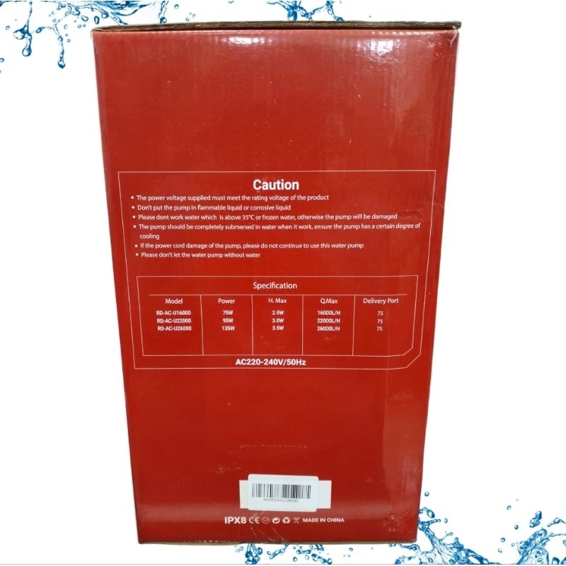 RDI RD ACU 22000 POMPA KOLAM FISH POND PUMP