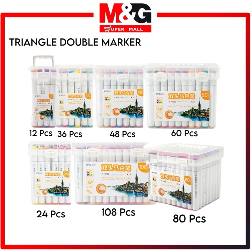 

M&G Double-tip Triangle Art Marker 60 Pcs APMV0904