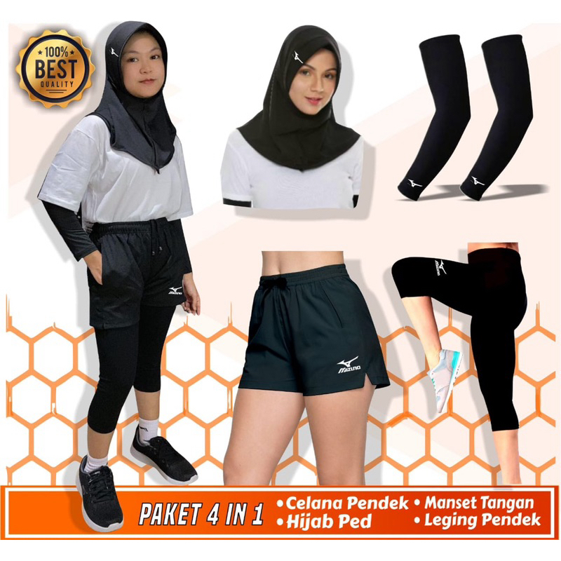Celana voli mizuno wanita celana olahraga cewek hijab olahraga legging olahraga