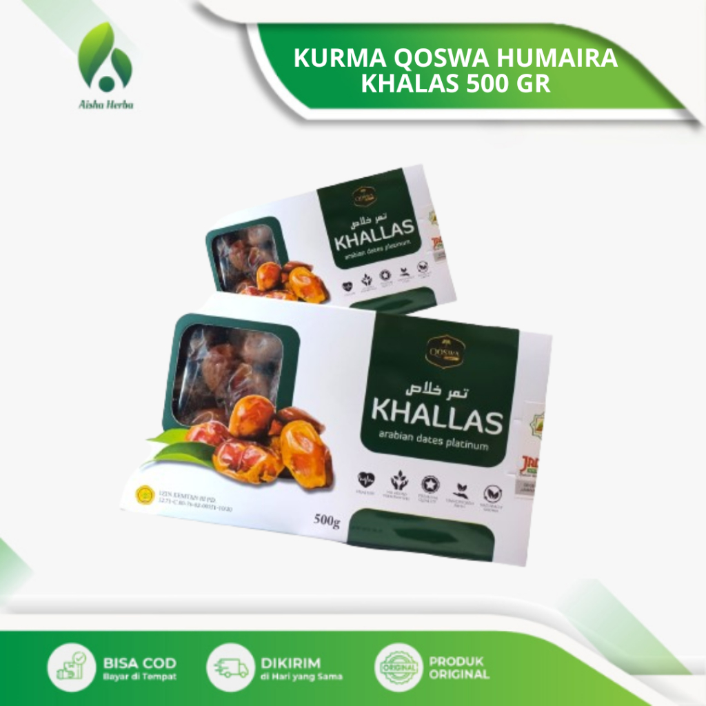 

Qoswa - Kurma Khalas Kholas Humaira Qoswa Dates Original Fresh 500gr