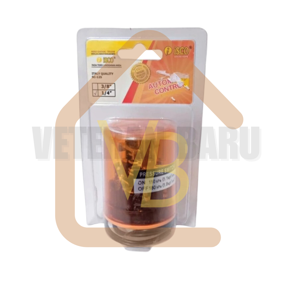 Otomatis Pompa Air 3/8" 1/4" Merk Isco / Otomatis Pressure Switch Isco