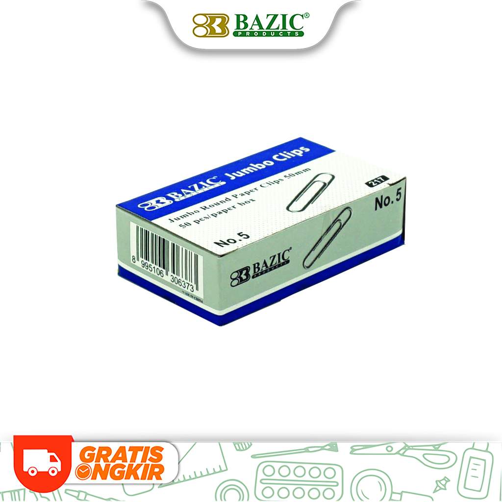 

Bazic Paper Clips 36mm - Klip Kertas