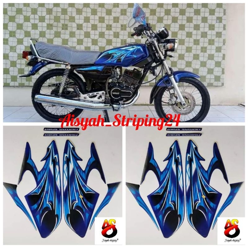STIKER STRIPING & LIS BODY MOTOR YAMAHA RX-KING TAHUN 2006