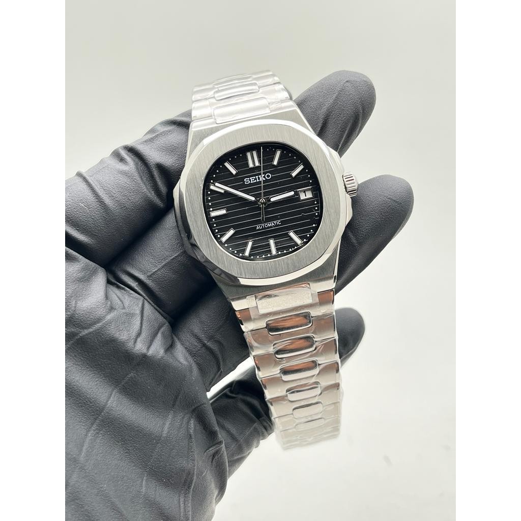 Seiko Mod Nautilus Black NH35