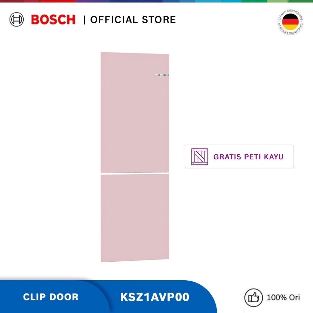 Bosch KSZ1AVP00 Clip Door / Panel Pintu Kulkas Light Rose Serie 4