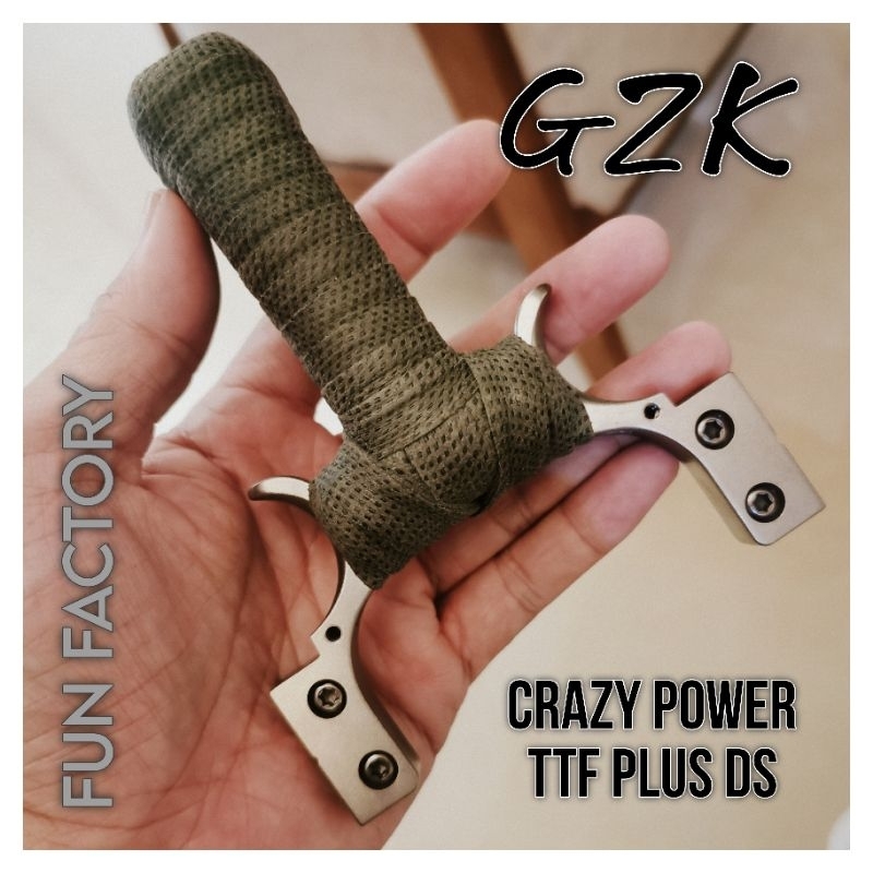 Ketapel Titanium - GZK CRAZY POWER TTF PLUS DS (Double Screw Version)