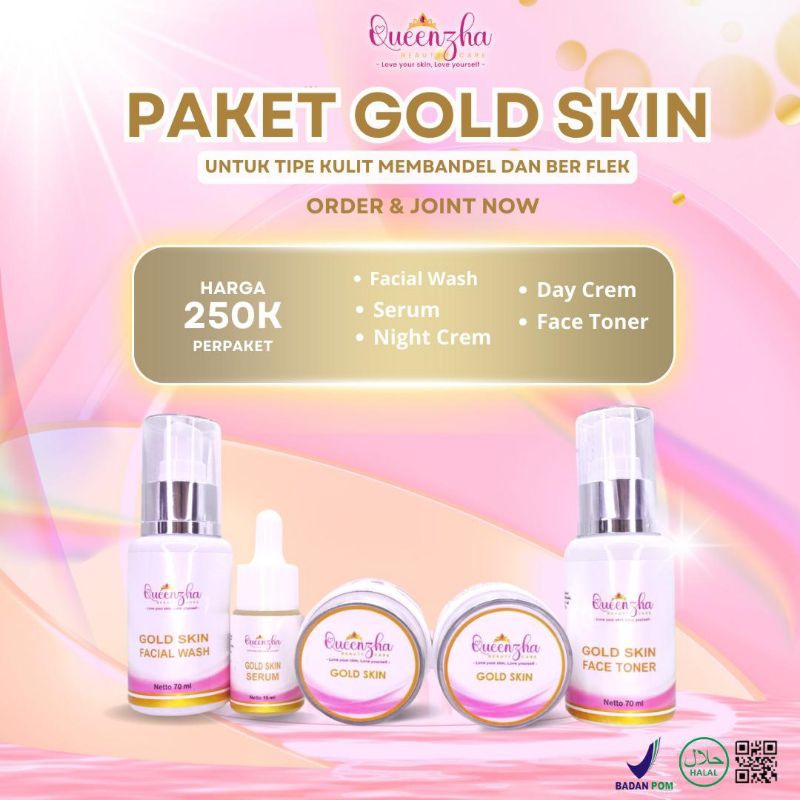 QUEENZHA SKINCARE GOLDSKIN TERLARIS BPOM