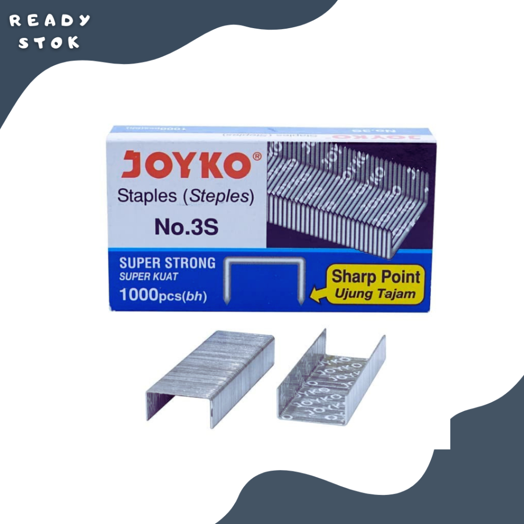 

ISI STAPLER/ STAPLES 3S JOYKO ( DUS KECIL)