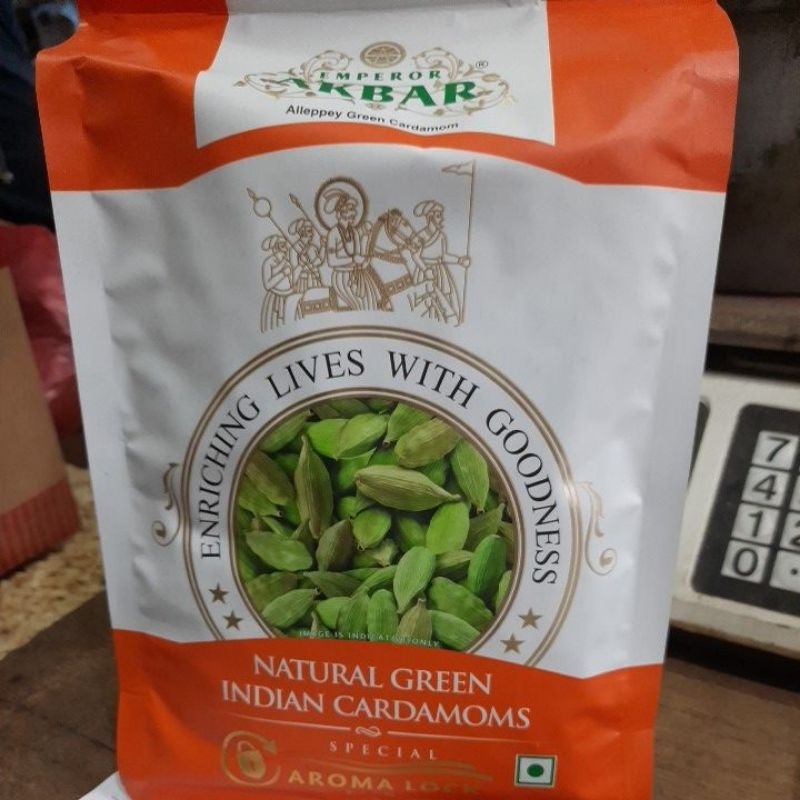 Kapulaga India Green Cardamom Merk Emperor Akbar 1 Kg