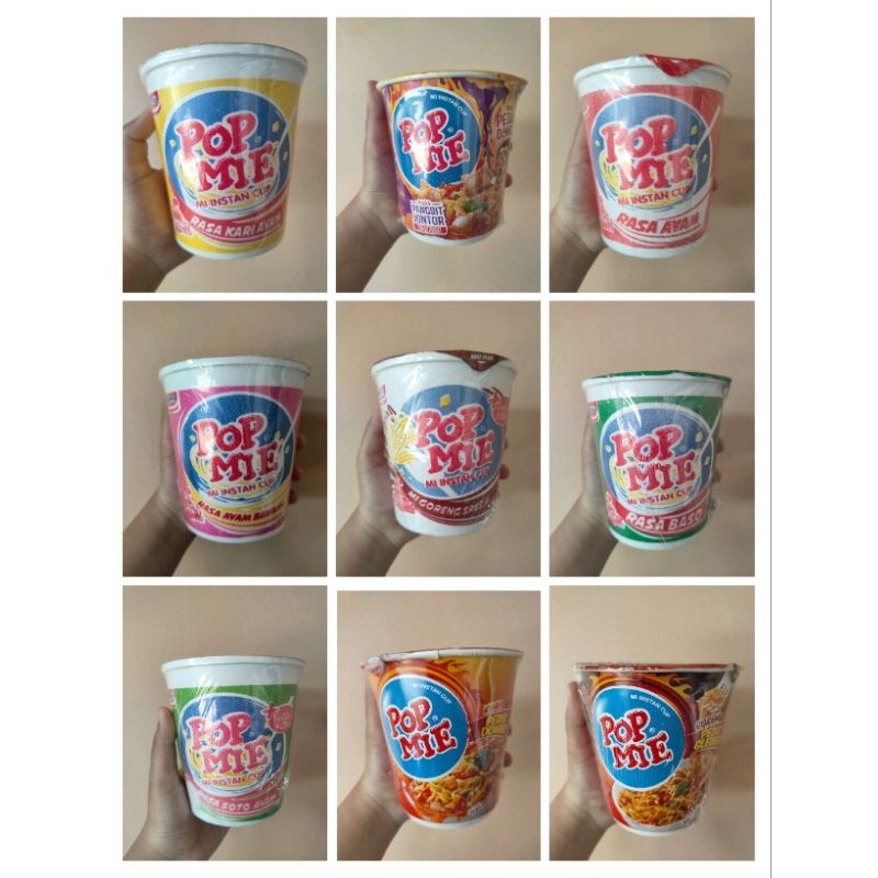 

Pop Mie Cup ukuran besar 75gr all varian