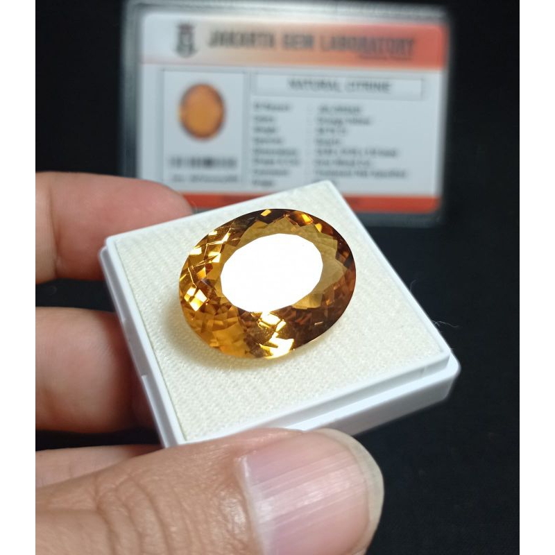 BATU PERMATA CITRINE JUMBO GOOD QUALITY LENGKAP DENGAN SERTIFIKAT