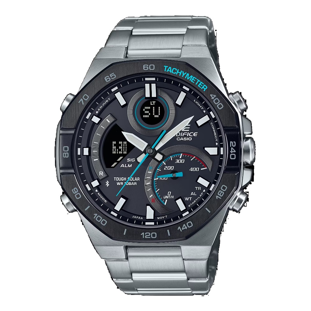 Casio Edifice Jam Tangan Analog Pria Original ECB-950DB-1ADF