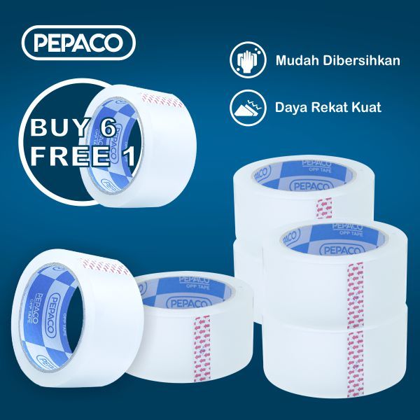 

BELI 6 GRATIS 1, Pepaco Opp Tape, 48 mm x 90 yard