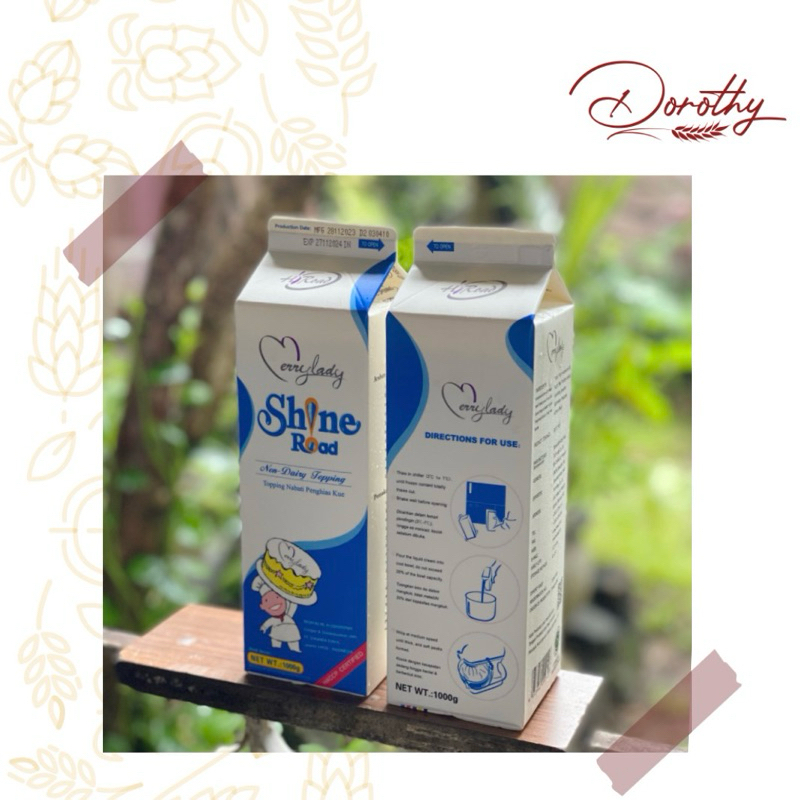 

SHINE ROAD NON DAIRY WHIPPING CREAM 1 KG [KHUSUS INSTANT KURIR]