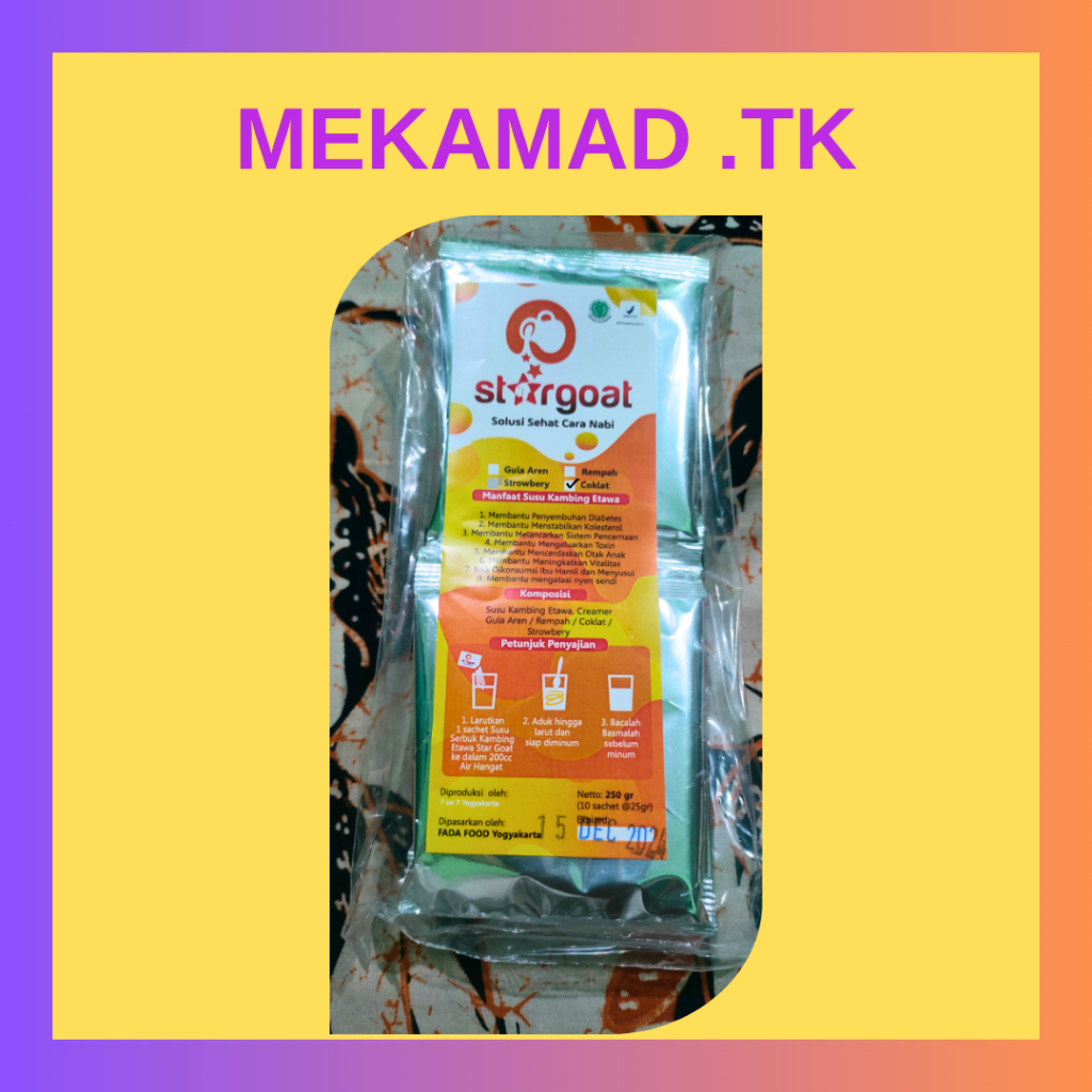 

[READY STOCK] STARGOAT Rasa COKELAT Susu Kambing Etawa Asli 100% Original