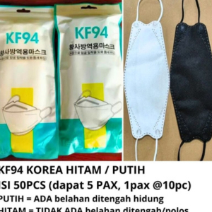 MASKER KF94 KOREA 4 PLY ISI 50PCS PALING MURAH MASKER KF94 DEWASA