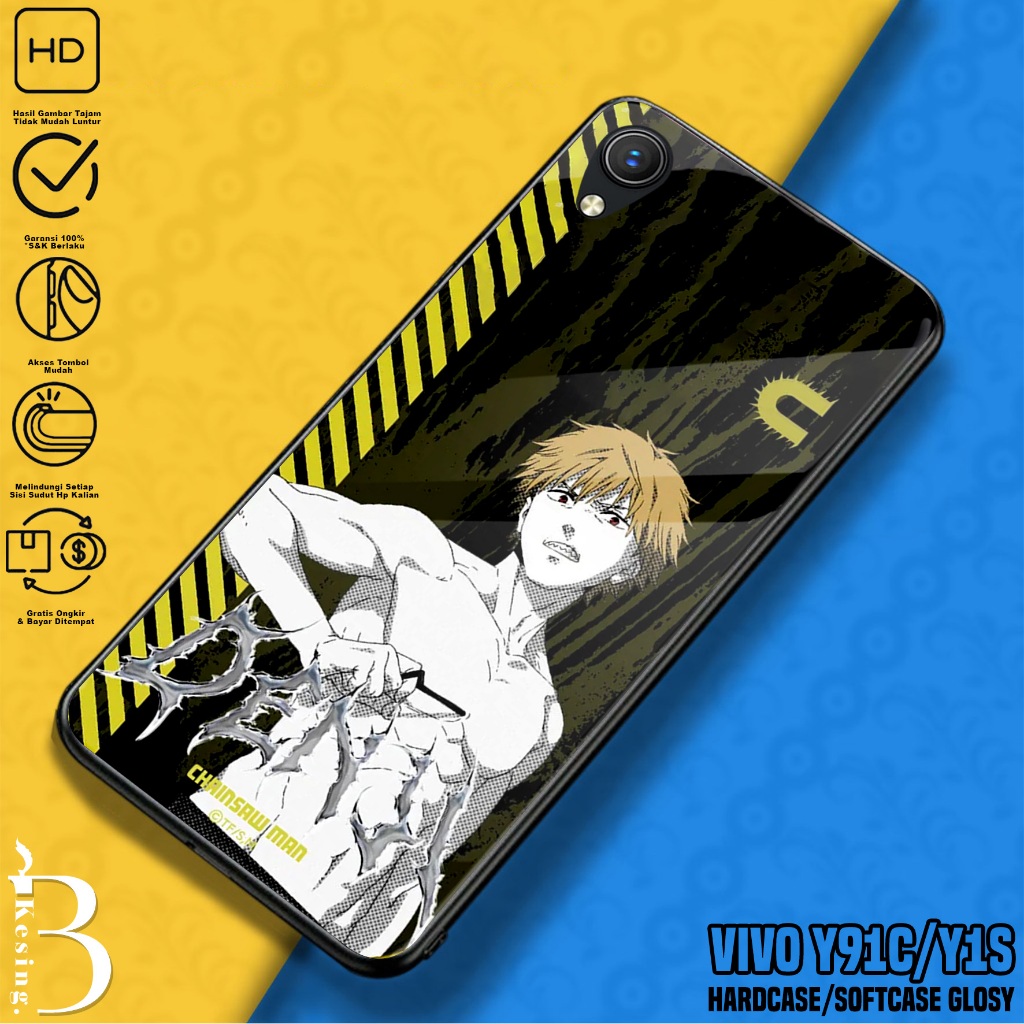 Case VIVO Y91C / Y1S - Casing VIVO Y91C / Y1S Motif Chainsaw - Silikon Hp VIVO Y91C - Softcase Hp - 