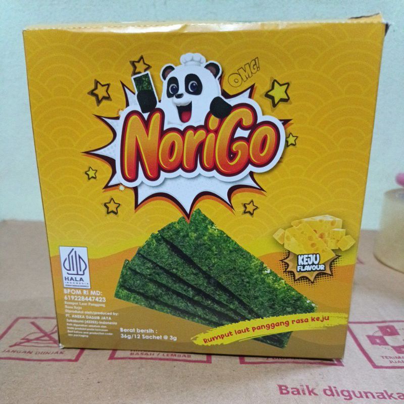

norigo rumput laut panggang rasa keju 3gr