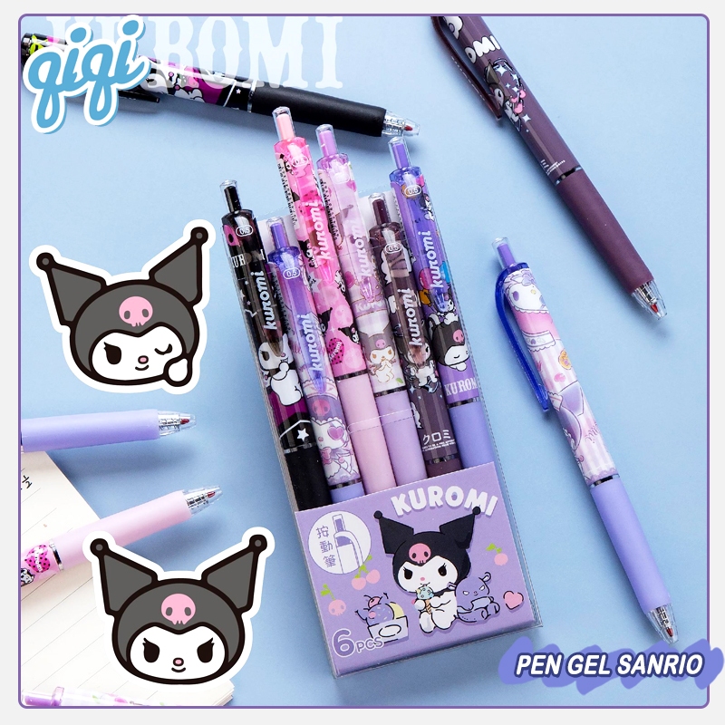 

Ballpoint Gel Mekanik 0.5 MM pen gel 0.5 Hitam/pena kartun lucu San-rio acak 1pcs - Qiqi Treasure