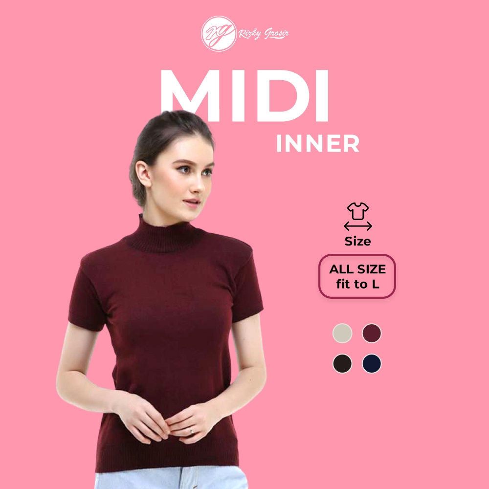 Midi turtleneck / atasan midi / atasan turtleneck
