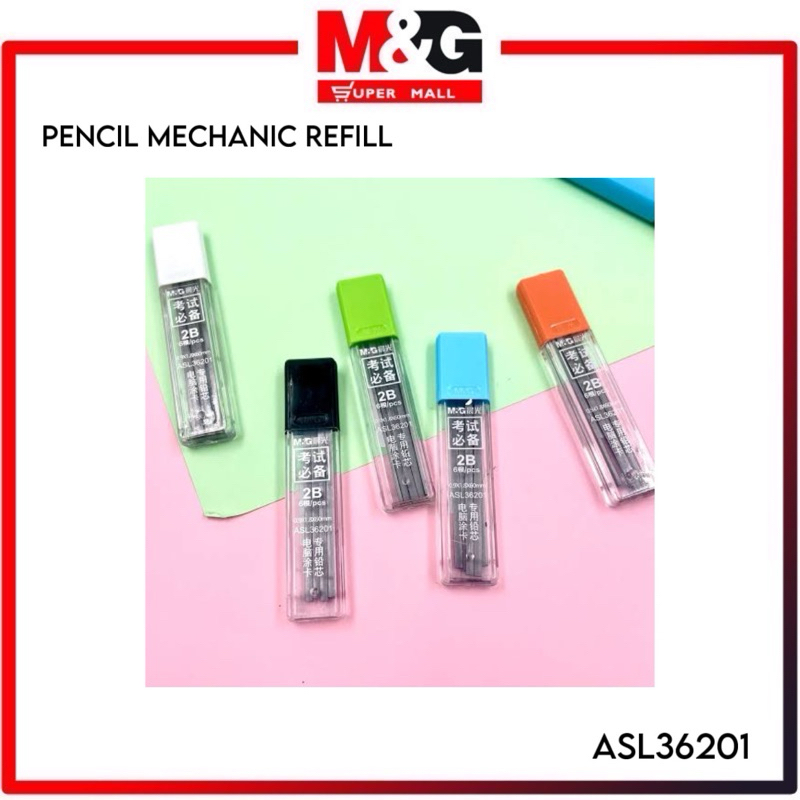 

M&G 2B Pencil Leads 0.9mm / M&G Isi Pensil Mekanik 2B 0.9mm ASL36201