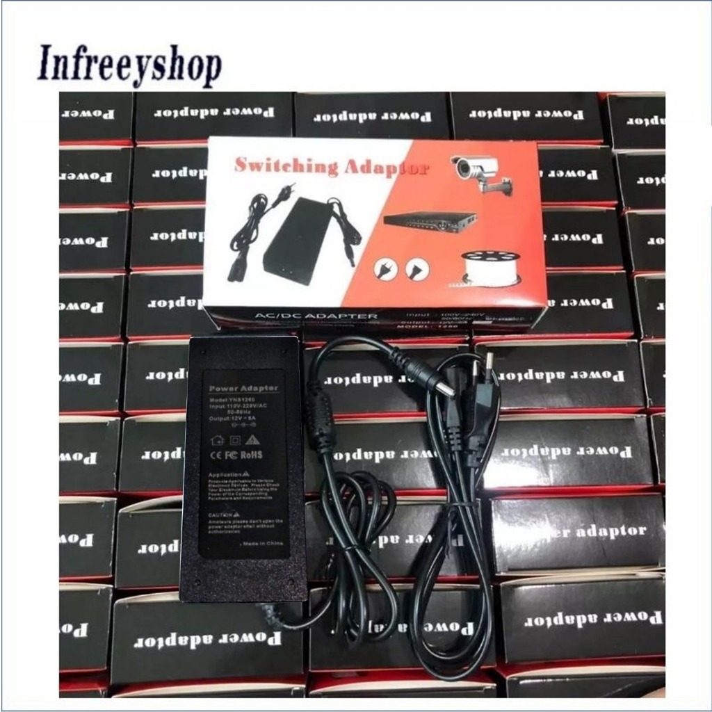 Adaptor 12V 5A Adaptor DC Request Khusus 12v5a led cctv buat kamera dvr monitor TU2T